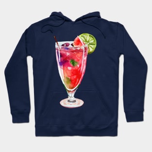 Cocktail Summer Watercolor Hoodie